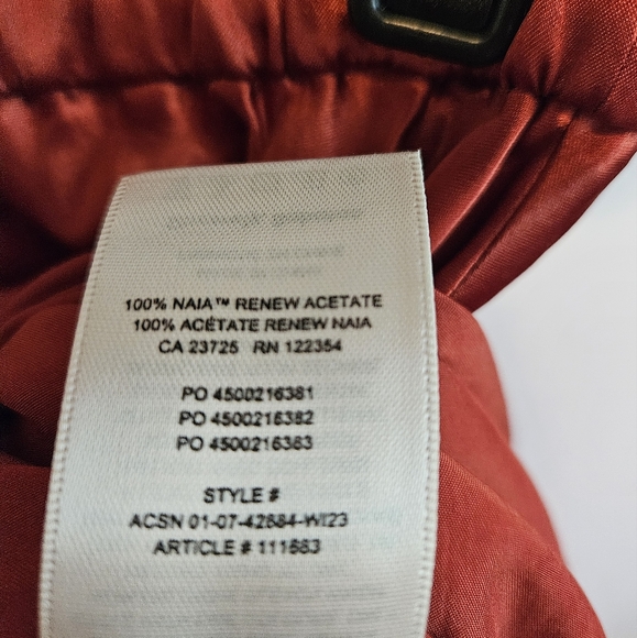 Aritzia Deep Red Satin Maxi Skirt - Picture 6 of 9